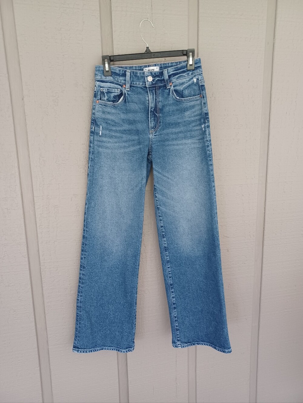 Paige Sasha High Rise Straight Jeans Size 26 Women Cotton Blend In Modernism